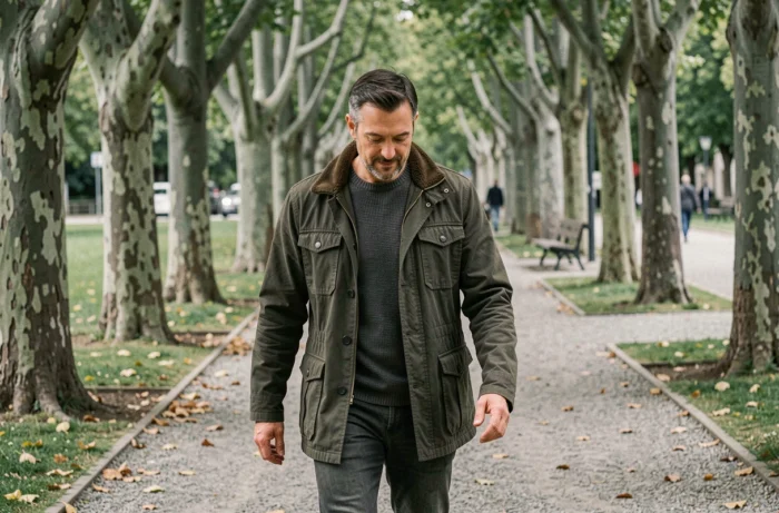 Richard Caillat se promenant dans un parc parisien, portrait candid de l'homme derrière l'entrepreneur à succès